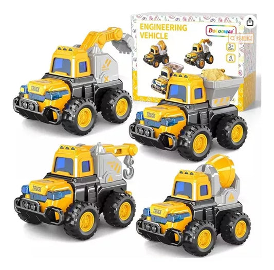 4 Coche De Juguete Para Niños Coche De Ingeniería Vehículos