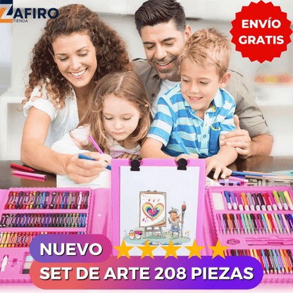 Mega Set De Arte 208 piezas🖌 Niño / Niña